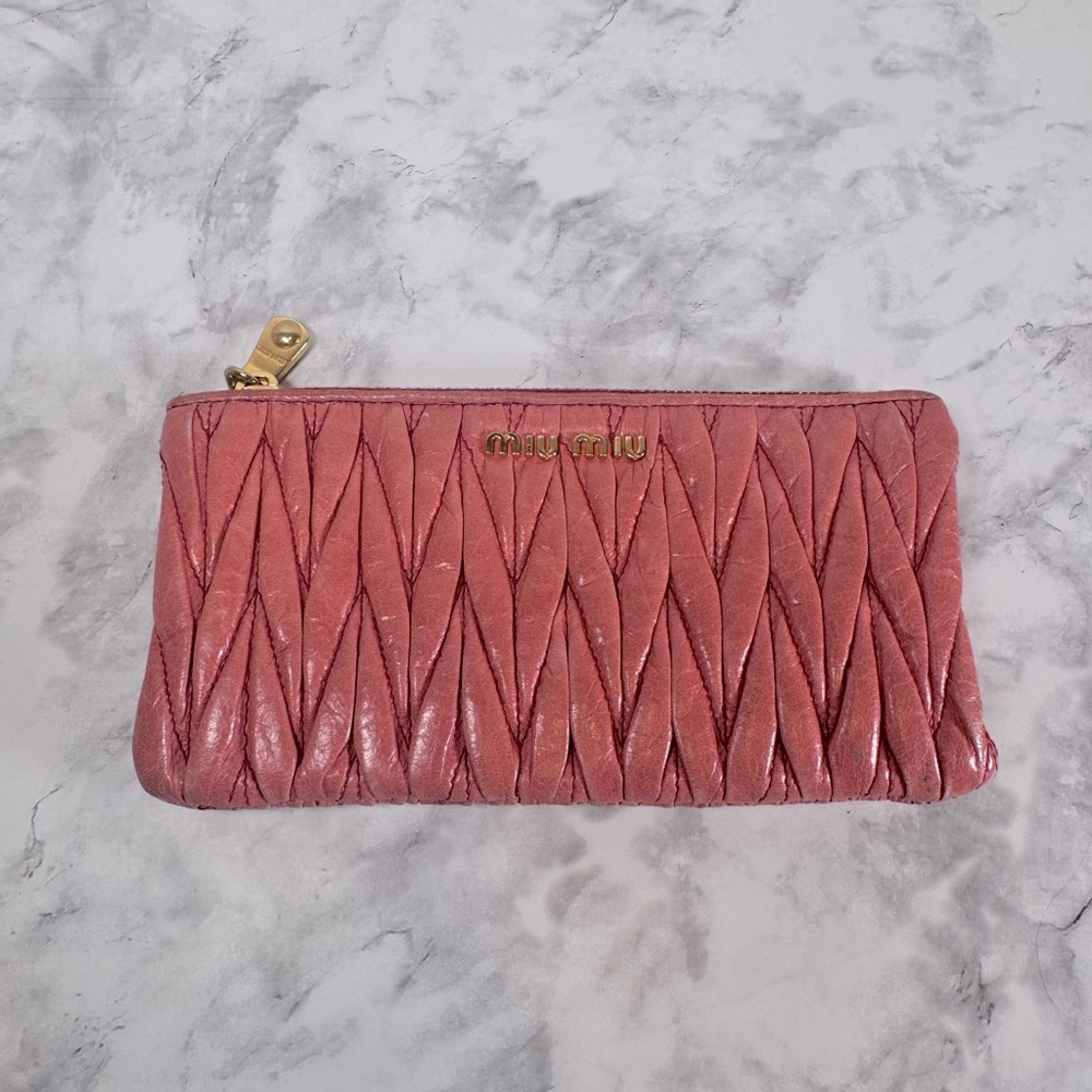 Authentic miumiu bag insert wallet